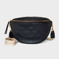 Deaigner Belt Bag, Trendy Saddle Bag With Zipper Closure For Everyday Use, Trendy Saddle Bag With Zipper For Everyday, Trendy Saddle Bag With Zipper For Travel, Trendy Travel Saddle Bag With Zipper Closure, Trendy Travel Saddle Bag With Zipper, Black Belt Bag, Cute Crossbody Bags, Belt Purse