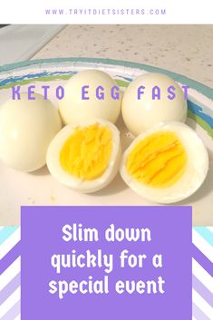 This keto egg fast is the perfect quick diet to break a plateau or to slim down quickly. #loseweightfast #ketoeggfast Egg Fast Diet, Keto Egg Fast, Quick Diet, Egg Fast, Boiled Egg Diet, Low Carb Diets, Egg Diet, Best Keto Diet, Fasting Diet