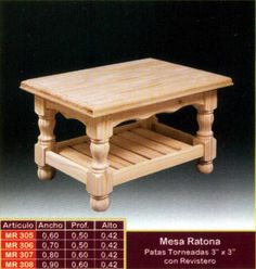 a wooden table with measurements on it