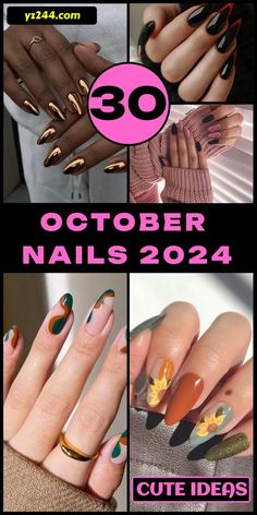 Nails With Rose Gold, Navy And Silver Nails, October Nail Designs, Simple Short Nails, Blush Pink Nails, Mint Green Nails, Autumn Tones, Maroon Nails, Peach Nails