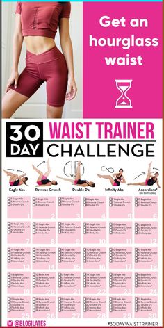 the 30 day waist training challenge poster