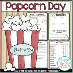 popcorn day activity for the classroom