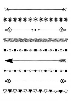 some lines and arrows are drawn in different ways