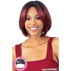 Mayde Candy Synthetic Hair HD Lace Front Wig - MONA BRAND : MaydeTYPE : HD Lace Front WigSTYLE : StraightMATERIAL : Synthetic HairLENGTH : 10"HEAT RESISTANT : YesDYE/BLEACH/PERM : NoSHOWN COLOR : OMHOTLAVA, HI-HOTTIE, HI-HONEY, HI-COCONUT, 1BDESCRIPTION : Our Curtain bang Candy series offers natural pre-cut, pre-layered bang styles that are easy to wear and style!Mayde curtain band candy lace wig Mona is a bob curtain bang style that naturally frames your face with pre-stretched ends giving it a Grey Hair Pieces, Crochet Braids Twist, Candy Series, Clip In Weave, Senegalese Twist Braids, Chic Bob, Remy Hair Wigs, Remy Hair Weave, Hair Lotion