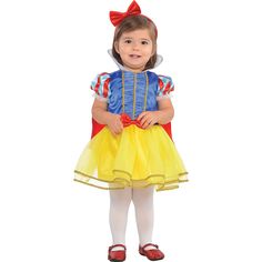 Baby Girls Classic Snow White Costume Image #1 Snow White Halloween Costume, Evil Queen Costume, Party City Costumes, Disney Princess Costumes, Snow White Costume, White Costume, White Costumes, Party Store