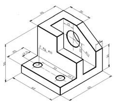 a drawing of a birdhouse with measurements for the top and bottom part on it