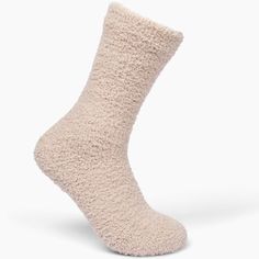 Supremely soft and cozy women's terry socks in classic ivory. Guaranteed to help them feel loved and appreciated! One size fits most Color: Ivory 85% cotton 13% polyester 2% spandex Sending a care package? You might also like: Care Package Collection. Cloud Socks, Store Hours Sign, Thanksgiving Sale, Feel Loved, Warm Slippers, Warm Socks, Art Bag, Winter Gift, Slipper Socks