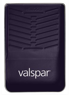 the valspar logo is shown in white on a black background, and it appears to be made out of rubber