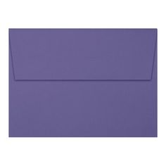 a purple envelope is shown with the flap open to reveal an empty piece of paper