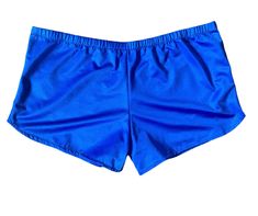 Hot line Houston Texas on tag Bright royal blue Shiny Little hot pants Size large  nylon / Lycra Strong elastic waist Measurements: Length:  Waist left to right: Hips left to right: Inseam: Blue Athletic Shorts For The Beach, Blue Athletic Shorts With Elastic Waistband For Beach Season, Blue High-waisted Shorts For Swimming, Blue Cheerleading Shorts, Blue Shorts For Cheerleading, Blue Stretch Beach Shorts, Stretch Blue Beach Shorts, Stretch Shorts For Beach Season, Blue Stretch Athletic Shorts For Beach