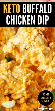 Buffalo Chicken Dip was practically made for the keto diet with ingredients like cheese, cream cheese, ranch dressing, sour cream, and chicken. This dreamy keto dip recipe has only 3g net carbs per serving and is perfect for your favorite keto crackers, keto chips, and keto vegetables! A great keto game day and keto Super Bowl party recipe. Keto Buffalo Chicken Dip, Keto Dip, Keto Buffalo Chicken, Buffalo Chicken Dip Easy, Dip Easy, Low Carb Crackers, Chicken Dip Recipe, Buffalo Chicken Dip Recipe, Appetizers For A Crowd