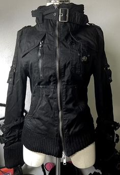 Visual Kei Jacket, Goth Winter Jacket, Quote Fashion, Oc Clothes, Mha Oc, Under Your Spell, Winter Suit, Straight Jacket, New Rock