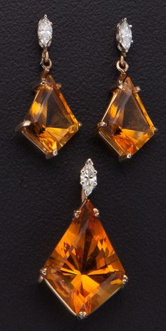 Citrine Fine Jewelry, Luxury Modern Citrine Jewelry, Formal Art Deco Citrine Jewelry, Citrine Necklace Pendants, Luxury Citrine Drop Earrings, Gold Citrine Diamond-cut Jewelry, Accesories Jewelry, Citrine Jewelry