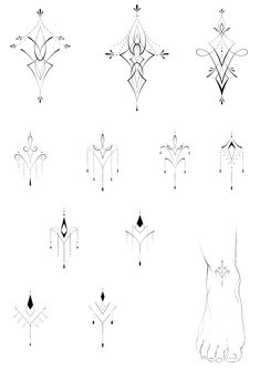 an image of different designs on a white background