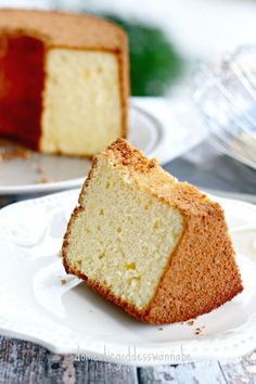 two pieces of cake sitting on top of white plates