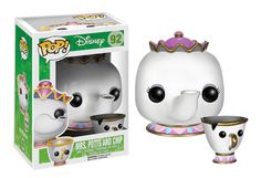 pop vinyl figurine miss potts and chip with teacup disney pixama