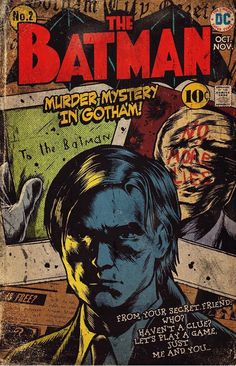 an old comic book cover for the batman