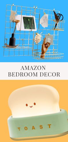 an advertisement for the amazon bedroom decor store