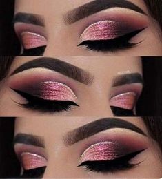 30s Makeup, Blue Lashes, Rosa Make-up, Drag Make-up, Bold Eye Makeup, Bridal Eye Makeup, Pink Eye Makeup