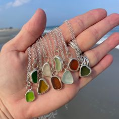 The sea glass used for these handmade simply designed necklace was found on The Big Island of Hawaii. 925 Sterling Silver and Fine Silver were used to create this necklace. A sterling Silver 16" Chain is included Photos are taken outside in sunlight and shaded areas to show the way the light shines differently on the sea glass. Sea Glass Jewelry Necklaces, Sea Beans, Sea Foam Blue, Beach Glass Jewelry, Seaglass Art, Seaglass Jewelry, Big Island Of Hawaii, Globe Lamps, Island Of Hawaii