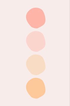 three different colored circles on a light pink and beige background, with the same color in the middle