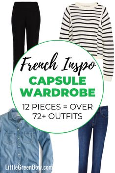 Classic Capsule Wardrobe, French Women Style, Mode Tips, Capsule Wardrobe Outfits, French Outfit