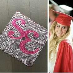 Bedazzled Graduation Cap, Rhinestone Graduation Cap, High School Graduation Cap Designs, Graduation Cap Decoration Nursing, College Grad Cap Ideas, Graduation Cap Decoration Diy, Custom Graduation Caps, Sharpay Evans, High School Graduation Cap