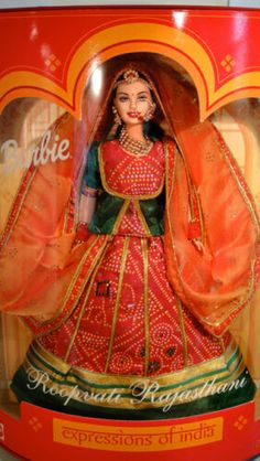 Free Shipping Expressions of India Roopvati Rajasthani Barbie Doll | eBay Medieval Dolls, Barbie Dolls Of The World, Dolls Of The World, Barbie Diorama, Asian Doll