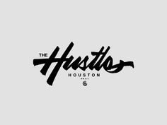 the houston logo on a gray background