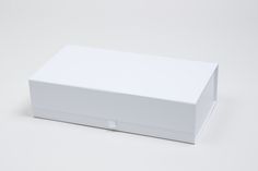 an empty white box on a white background