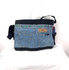 By LEI - Life Energy Intelligence.  Great vintage shape 14" across, 4" deep, ~11" high Strap adjustable Lei Purse, Crossbody Messenger Bag, Lei, Blue Jeans, Messenger Bag, Clothing Items, Art Collection, Bathing Beauties, Purses And Bags