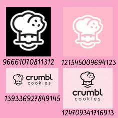 hello kitty cookie cookies are displayed on pink and black background, with the words crumbl cookies below them