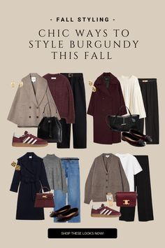 Need style inspo for Fall 2024? Check out chic ways to style burgundy, from burgundy coats, burgundy pants outfits to pairing with Adidas Gazelle and Adidas Spezial. Perfect for autumn fashion lovers! Shop all these looks directly through my LTK. Get inspired and elevate your fall wardrobe now.   #BurgundyOutfitIdeas #BurgundyPantsOutfit #BurgundyBags #Fall2024 #AutumnFashion #AdidasGazelle #AdidasSpezial Burgundy Sneakers Outfit, Burgundy Coat Outfit, Burgundy Blazer Outfit, Burgundy Outfit Ideas, Burgundy Pants Outfit, Vintage Winter Outfits, How To Have Style, Capsule Wardrobe Women, Burgundy Outfit