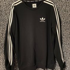 I Have A In Brand New Condition Adidas Crewneck. It’s Only Been Worn Once So It’s In Excellent Condition. It’s The Adidas Skateboard Line. This Sweater Is In A Men’s Size Small, But I’m Female And Purchased For Myself So Can Be Worn Unisex And Fit Or Be Oversized. It Measures 20” From Pit To Pit. **If U See Something You Like Grab It! Message Me On Bundles! And If You Need To, Make An Offer! I’m Here To Sell So I’m Sure We Can Arrive On A Price! Adidas Crewneck, Adidas Sweater, Sweaters Crewneck, Adidas Black, Black Adidas, Colorful Sweaters, Adidas Men, Adidas Women, To Sell