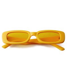 Hit the beach in these Tropical Baby Sunglasses 🌴 Yellow Glasses Aesthetic, Glasses 2000s, 2000s Glasses, Y2k Sunnies, 2000s Accessories, Y2k Fashion Early 2000s, Aesthetic Sunglasses, Glasses Aesthetic, Accessories Y2k