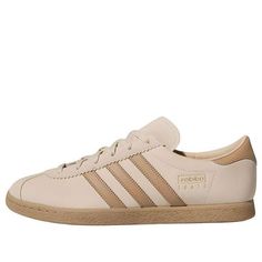 adidas originals Stadt Shoes 'Cream Tan' JI1886 Adidas Cream Leather Sneakers, Cream Leather Adidas Sneakers, Vintage Beige Sneakers For Sports, Beige Vintage Sneakers For Sports, Retro Cream Leather Sneakers, Retro Beige Sneakers For Streetwear, Adidas Beige Sneakers With Rubber Sole, Adidas Cream Sneakers With Laces, Adidas Cream Sneakers With Gum Sole