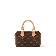 LOUIS VUITTON® - Nano Speedy - Monogram Louis Vuitton Handbags Mini, Louis Vuitton Mini Bag, Louis Vuitton Nano Speedy, Mini Designer Bags, Nano Speedy, Sac Louis Vuitton, Mom Accessories, Luxury Bags Collection, Girly Bags