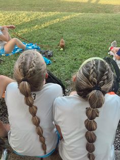 Race Day Hair, Tennis Hairstyles, Tennis Hair, Softball Hair, Football Hair, Ideas For Parties