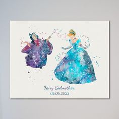 the princess and the frog watercolor art print