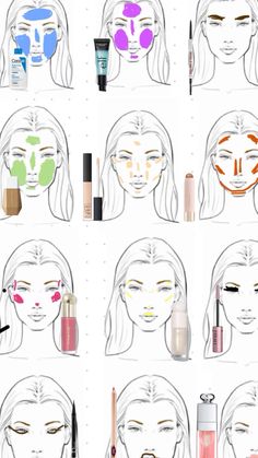 the steps in how to draw makeup for beginners