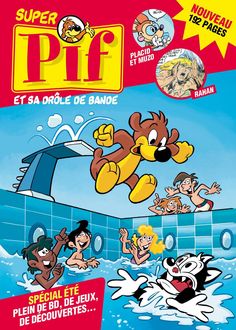 an advertisement for the cartoon show, super pipf