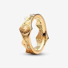 Game of Thrones House of the Dragon Crown Ring | Gold plated | Pandora US Dragon Crown, Pandora Stackable Rings, Red Crystal Ring, Dragons Crown, Ornate Ring, Disney Charms, Gra O Tron, Bracelet Pandora, Bracelets Design