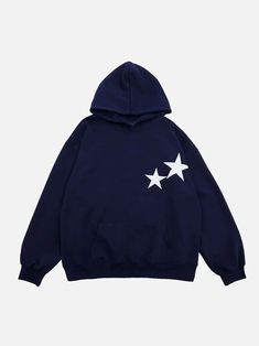 Enhance your daily wardrobe with the expertly-crafted Double Star Hoodie, made for maximum comfort and style. The subtle yet unique star design adds a touch of individuality to your casual look. Adidas Spezials, Womens Hooded Sweater, Star Hoodie, Sweater Oversize, Craft Printing, Comfy Hoodies, 가을 패션, Christmas 2024, Fit Inspo