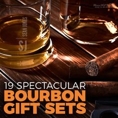 an image of bourbon gifts set with cigars