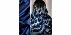 You can pair anything with your favorite pair of dark denim jeans, and this sultry blue #haircolor hue is also a go-with-everything shade. That means it will suit nearly every complexion and eye color. And this blue is a real upgrade from ordinary denim—the rich, satiny finish is as elegant as the inside of a jewel box. Hair Extensions Clip