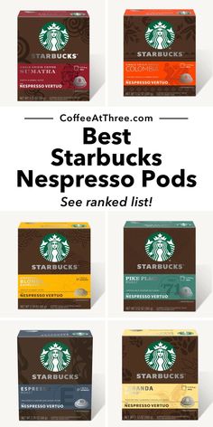 starbucks's best starbucks coffee pods are on display in this ad for starbuckss