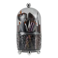 Item Function: 1. Made of quality material, this makeup brush cup is safe to use. 2. Unique design, fashionable and elegant, suitable for your daily life. 3. This makeup brush organizer has separate slots inside to keep your items organized. 4. This is a good gift that you can give to your family, friends, and loved ones on Mother's Day, Christmas, Valentine's Day, New Year, birthdays, and any other festivals. Specifications: Material: PET, Size: 24.5x12.5cm / 9.65"x4.92"(H*D), Package List: 1 P Vampire Christmas, Whimsigoth Makeup, Cosmetics Organization, Makeup Christmas Gifts, Gifts For Makeup Lovers, Makeup Brush Organizer, 00's Makeup, Brush Organizer, Makeup Brush Organization