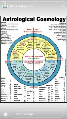 the astrological cosmology wheel is shown in this screenshoter's phone screen