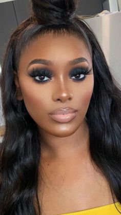 Date Night Makeup Black Women, Make Up Looks For Black Women, Maquillage Yeux Cut Crease, Black Eye Makeup, Brown Girls Makeup, Date Night Makeup, Makeup For Black Skin, Brown Skin Makeup, Black Women Makeup