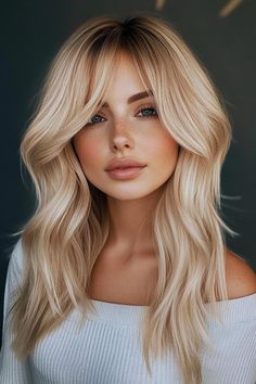 29 Stunning Fall Hair Color Ideas for Blondes Medium Length Blonde Hair, Medium Length Blonde, Hair Falls, Fall Hair Color Ideas, Color Ideas For Blondes, Hair Color Ideas For Blondes, Autumn Look, Hair Flow, Blonde Hair Shades